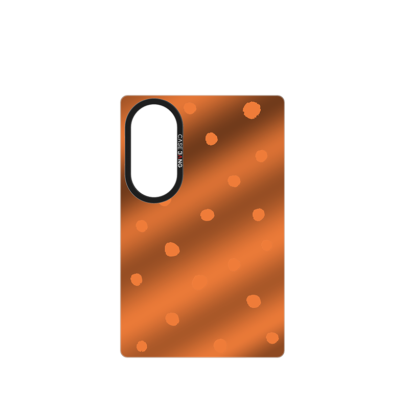 Caramel Brown Polka Dots Snap-On Case for Galaxy Z Fold8
