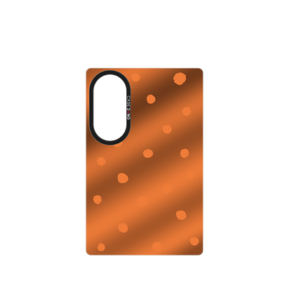 Caramel Brown Polka Dots Snap-On Case for Galaxy Z Fold8