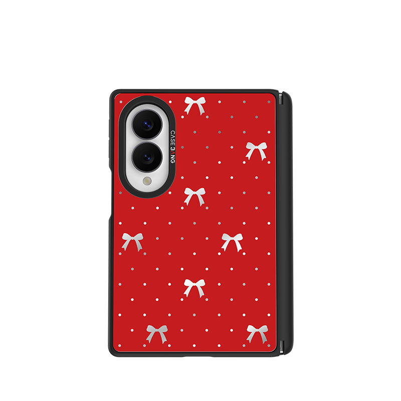 Classic Red Bow Snap-On Case for Galaxy Z Fold8
