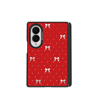 Classic Red Bow Snap-On Case for Galaxy Z Fold8