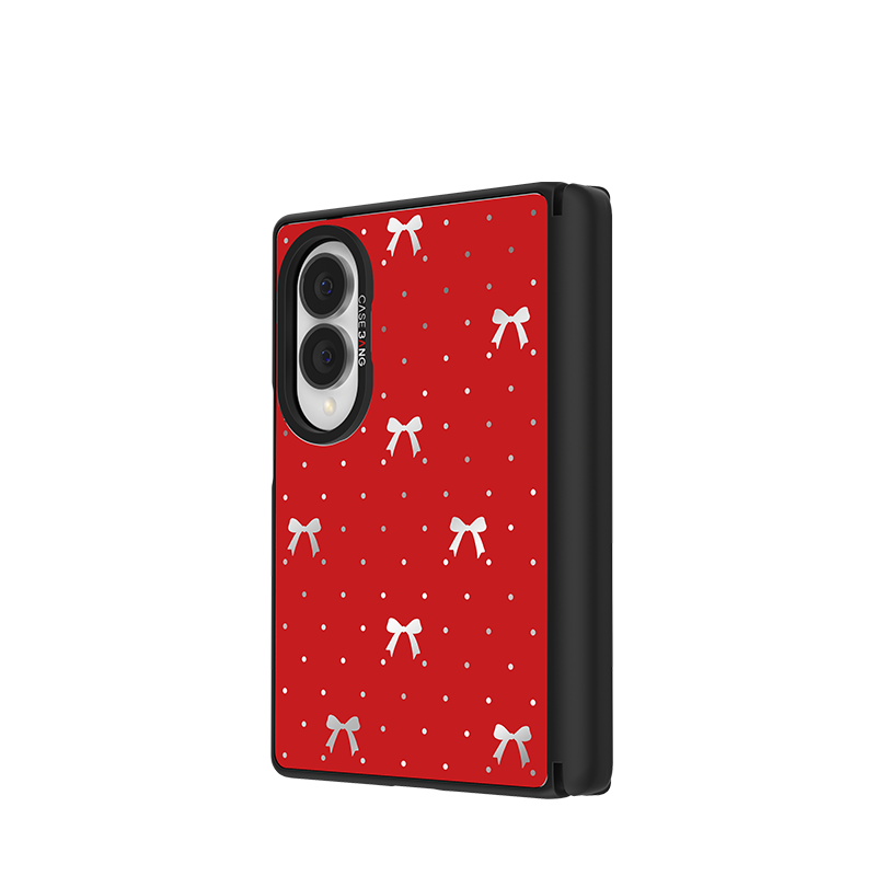 Classic Red Bow Snap-On Case for Galaxy Z Fold8