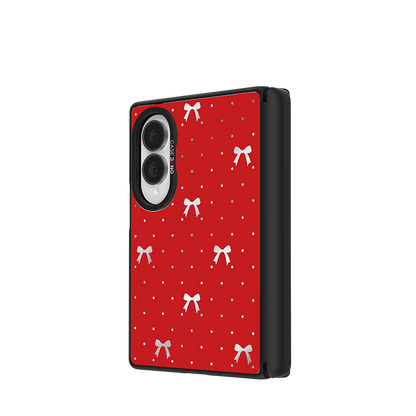 Classic Red Bow Snap-On Case for Galaxy Z Fold8