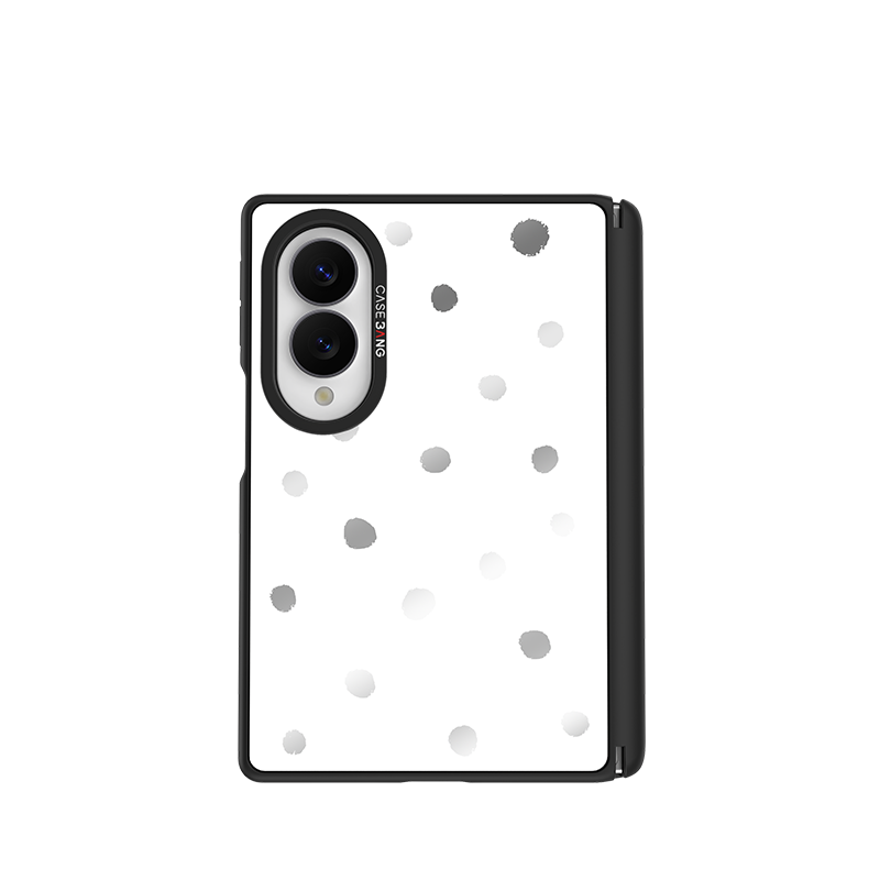 Coconut White Polka Dots Snap-On Case for Galaxy Z Fold8