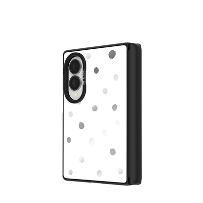Coconut White Polka Dots Snap-On Case for Galaxy Z Fold8