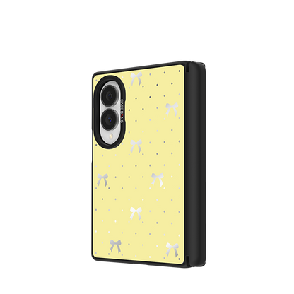Lemon Yellow Bow Snap-On Case for Galaxy Z Fold8