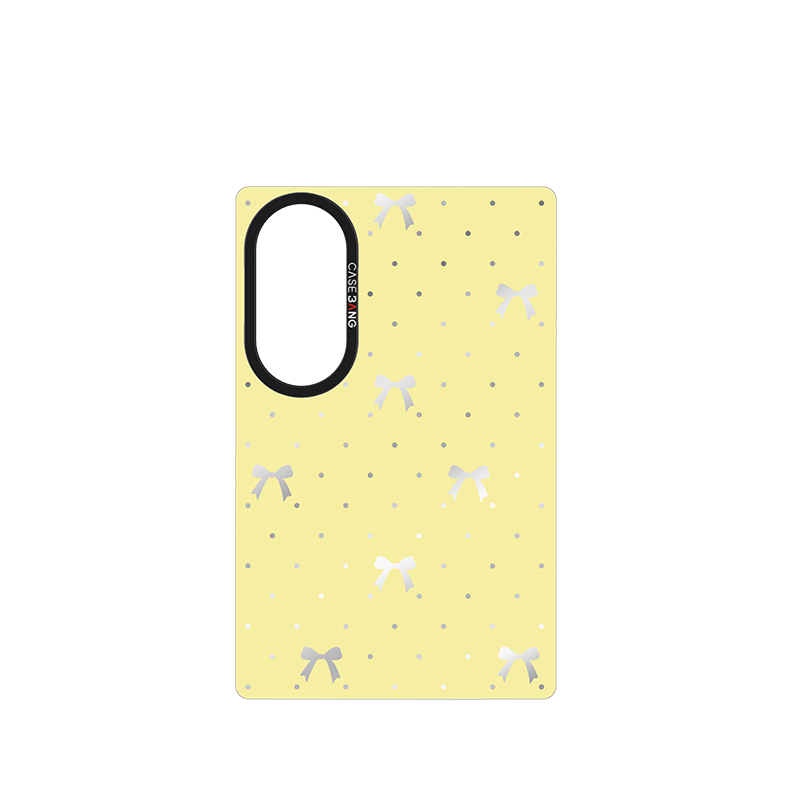 Lemon Yellow Bow Snap-On Case for Galaxy Z Fold8