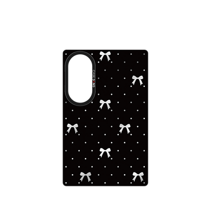 Midnight Black Bow Snap-On Case for Galaxy Z Fold8