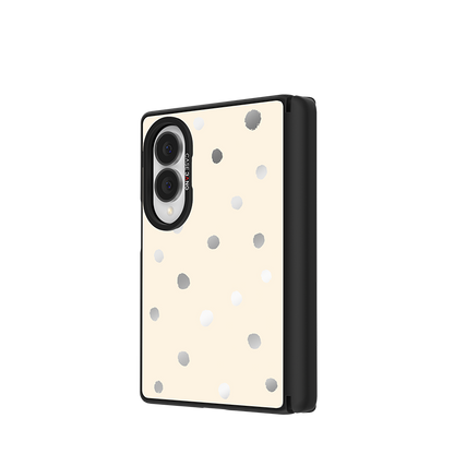 Milkshake White Polka Dots Snap-On Case for Galaxy Z Fold8