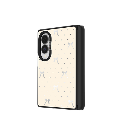 Milkshake White Bow Snap-On Case for Galaxy Z Fold8