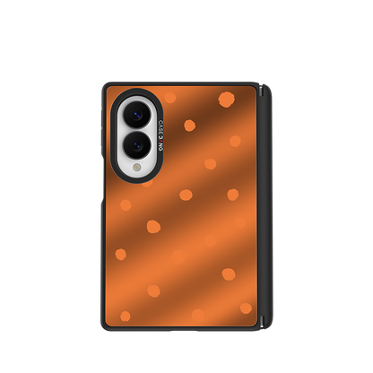Orange Polka Dots Snap-On Case for Galaxy Z Fold8