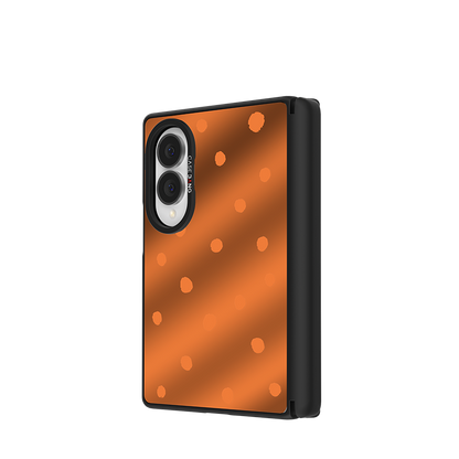 Orange Polka Dots Snap-On Case for Galaxy Z Fold8