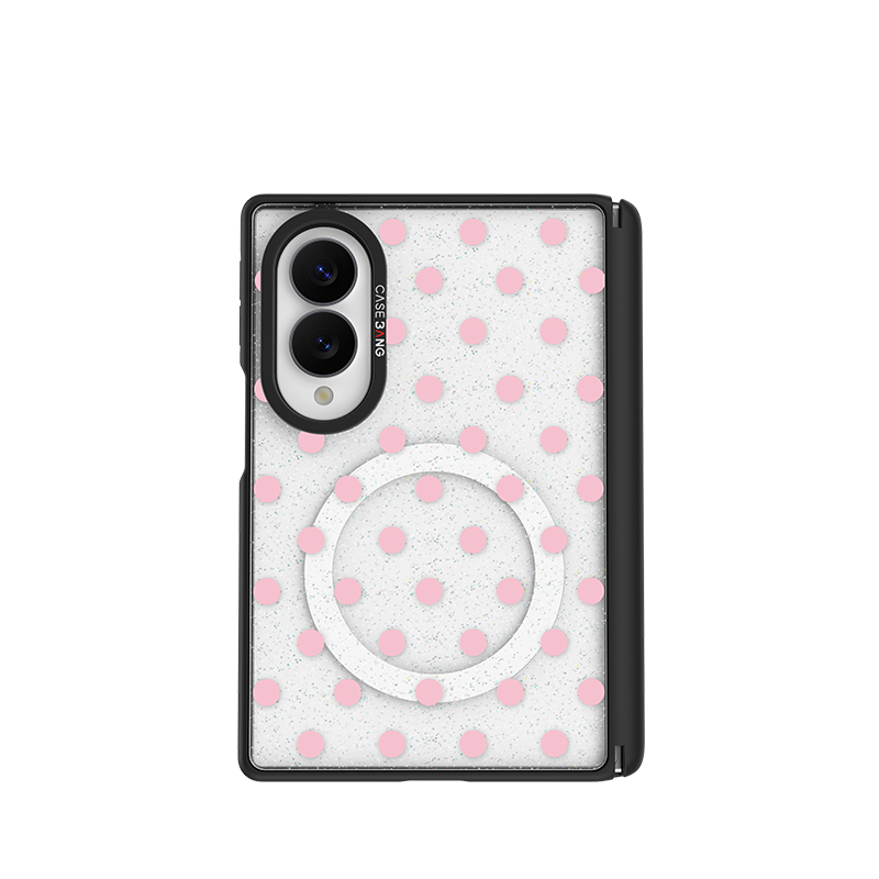 Pink Polka Dots Snap-On Case for Galaxy Z Fold8