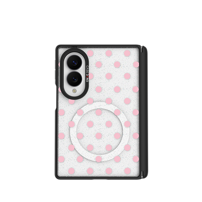 Pink Polka Dots Snap-On Case for Galaxy Z Fold8