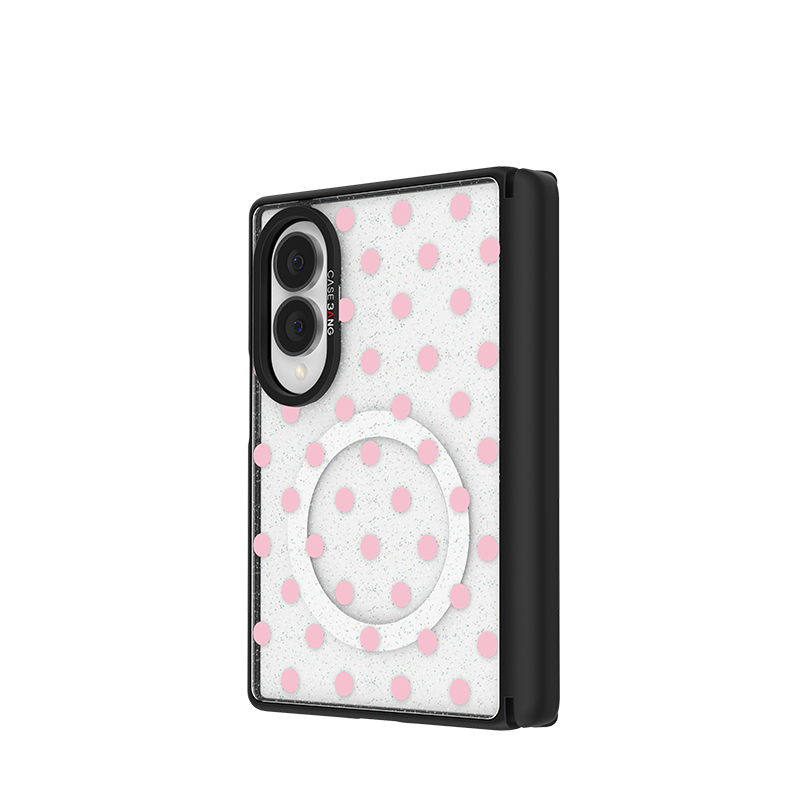 Pink Polka Dots Snap-On Case for Galaxy Z Fold8