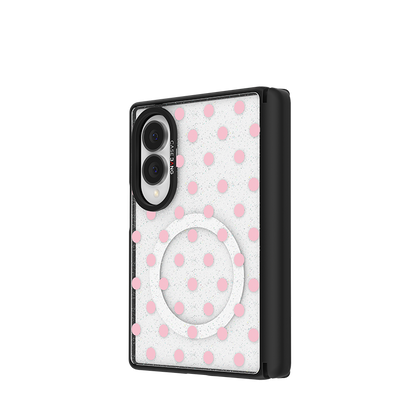 Pink Polka Dots Snap-On Case for Galaxy Z Fold8