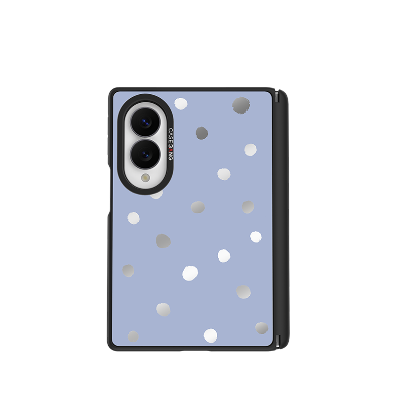 Purple Polka Dots Snap-On Case for Galaxy Z Fold8