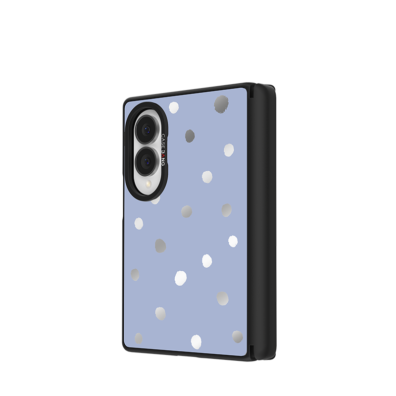 Purple Polka Dots Snap-On Case for Galaxy Z Fold8