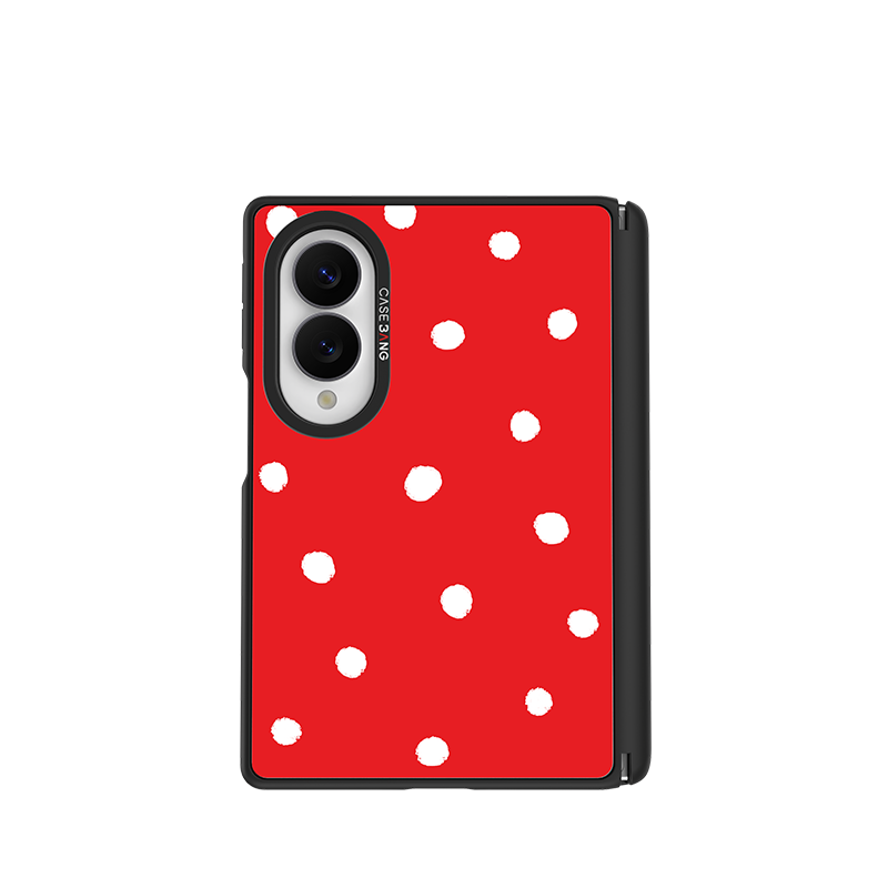 Red Polka Dots Snap-On Case for Galaxy Z Fold8