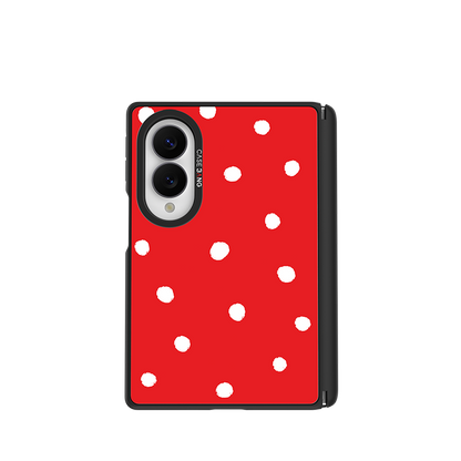 Red Polka Dots Snap-On Case for Galaxy Z Fold8