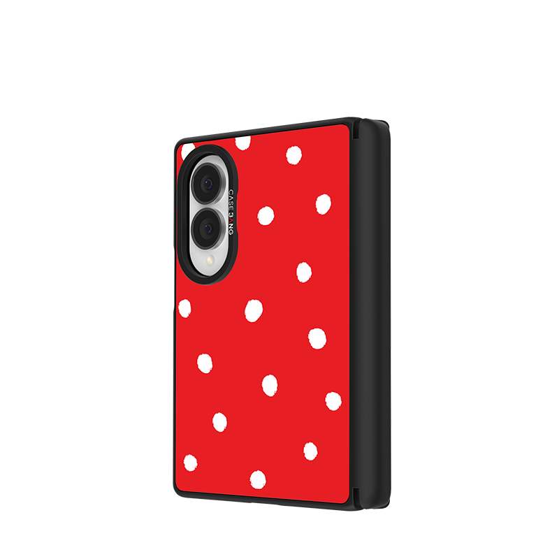 Red Polka Dots Snap-On Case for Galaxy Z Fold8