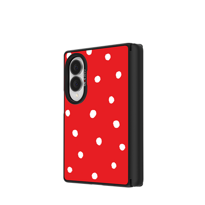 Red Polka Dots Snap-On Case for Galaxy Z Fold8