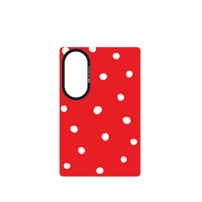 Red Polka Dots Snap-On Case for Galaxy Z Fold8