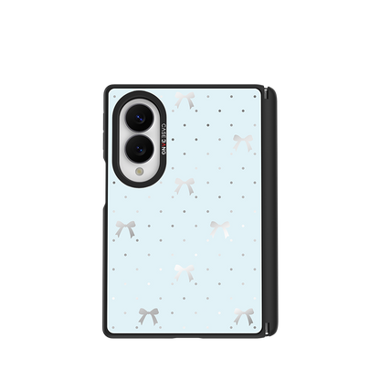 Sea Salt Blue Bow Snap-On Case for Galaxy Z Fold8