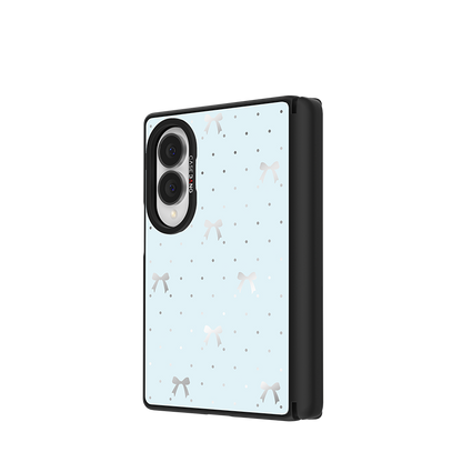 Sea Salt Blue Bow Snap-On Case for Galaxy Z Fold8