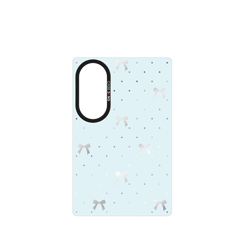 Sea Salt Blue Bow Snap-On Case for Galaxy Z Fold8
