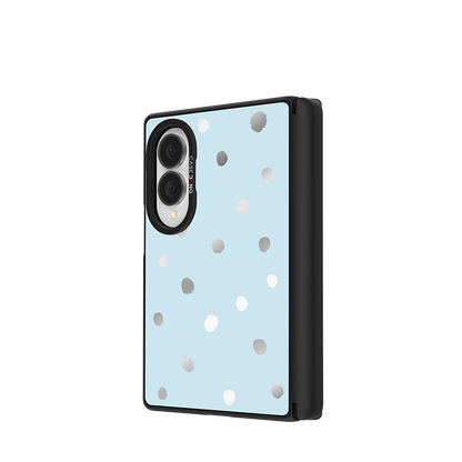 Sea Salt Blue Polka Dots Snap-On Case for Galaxy Z Fold8