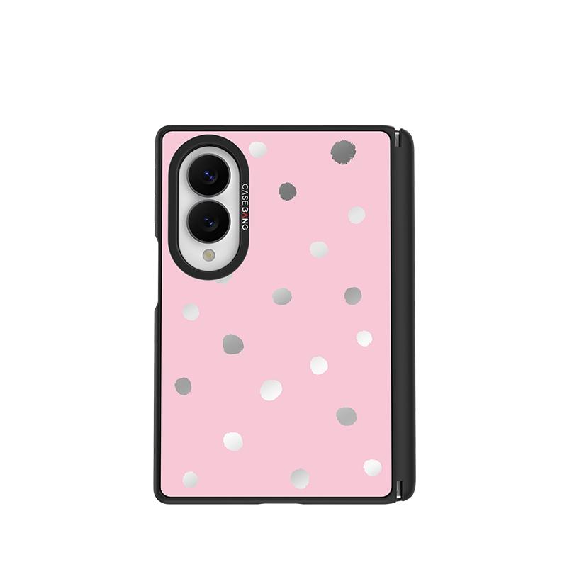Sweet Pink Polka Dots Snap-On Case for Galaxy Z Fold8