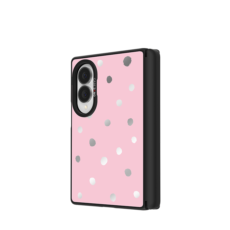 Sweet Pink Polka Dots Snap-On Case for Galaxy Z Fold8