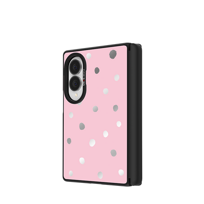 Sweet Pink Polka Dots Snap-On Case for Galaxy Z Fold8