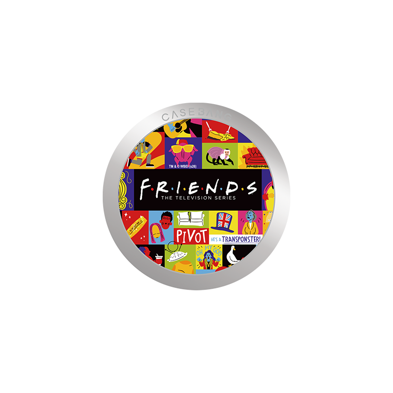 Logo Collage Grip Stand Back Cover | Friends | CASEBANG