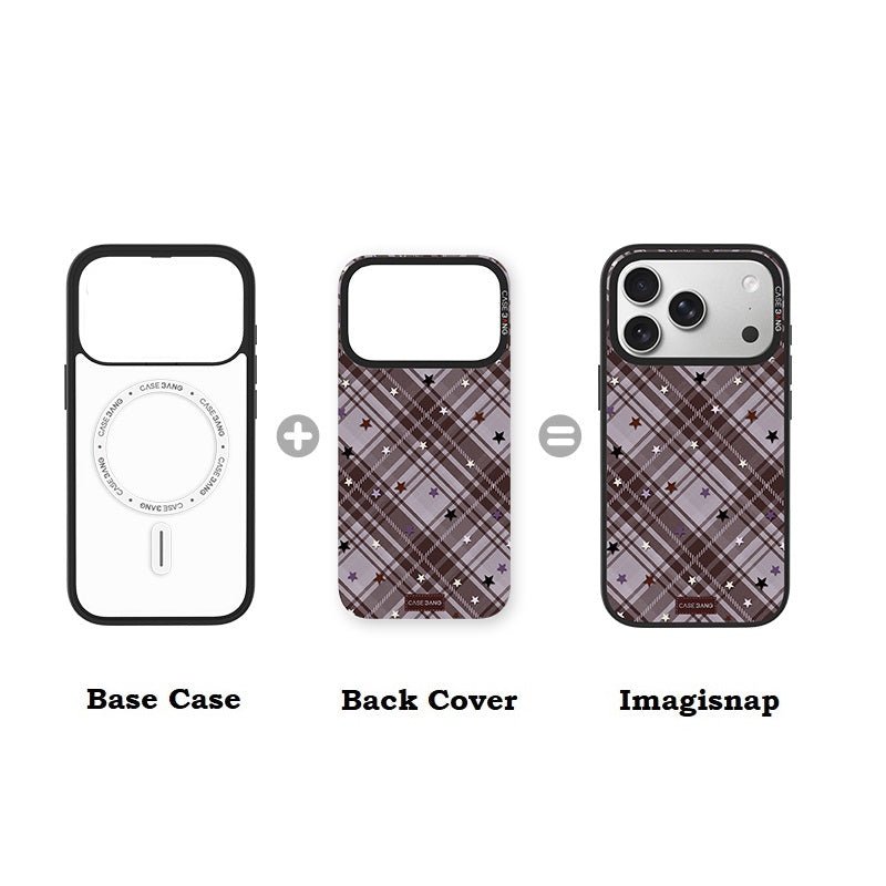 Grape Purple Stars Imagisnap - CaseBangImagisnapCaseBangSamsung S25 UltraBack Cover+Base Case
