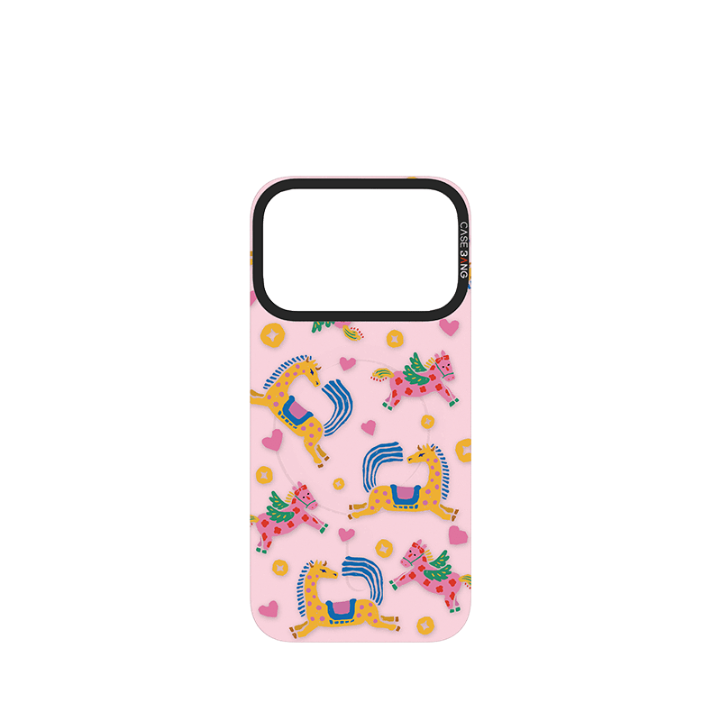 Happy Horse Snap - On Phone Case - CaseBangGlitter ImagiSnap Case MagSafe CompatibleCaseBangiPhone 17 Pro MaxBack Cover