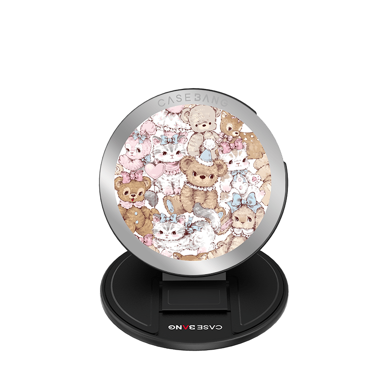 Healing Doll grip stand with base and back cover