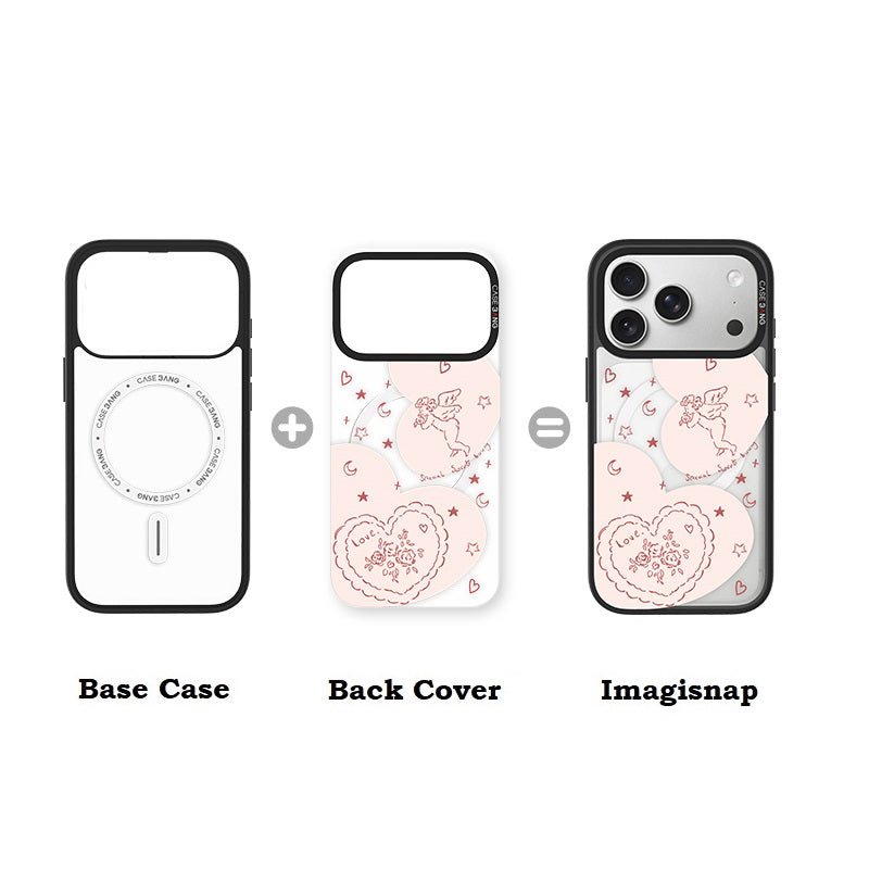 Heart Signal Snap - On Phone Case - CaseBangClear ImagiSnap Case MagSafe CompatibleCaseBangSamsung S25 UltraBack Cover+Base Case