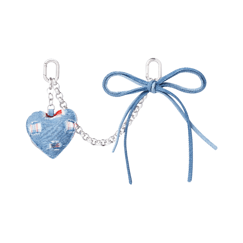 Heartbeat Denim Bag Charm - CaseBangBag CharmCaseBang