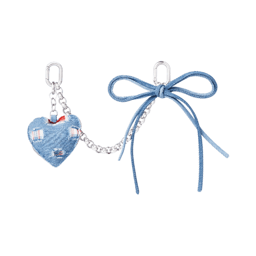 Heartbeat Denim Bag Charm - CaseBangBag CharmCaseBang