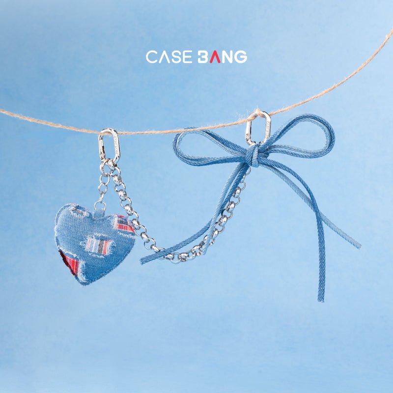 Heartbeat Denim Bag Charm - CaseBangBag CharmCaseBang