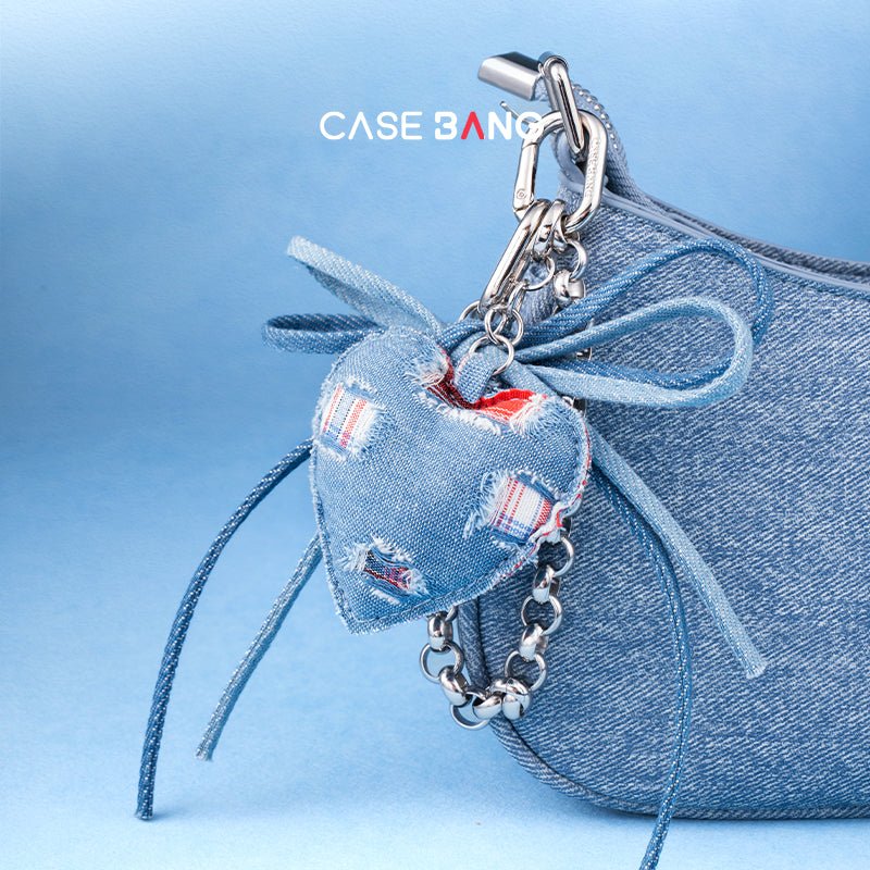 Heartbeat Denim Bag Charm - CaseBangBag CharmCaseBang