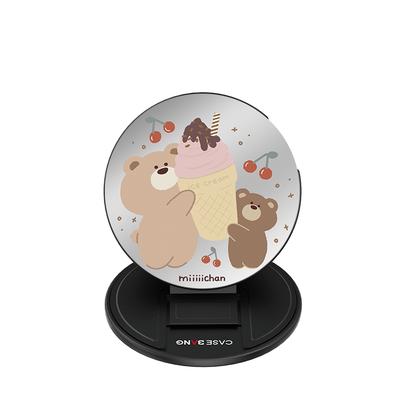 Ice Cream Teddy Bear Magsafe Grip Stand - CaseBangMagsafe Grip StandCaseBangBase Stand + Back Cover
