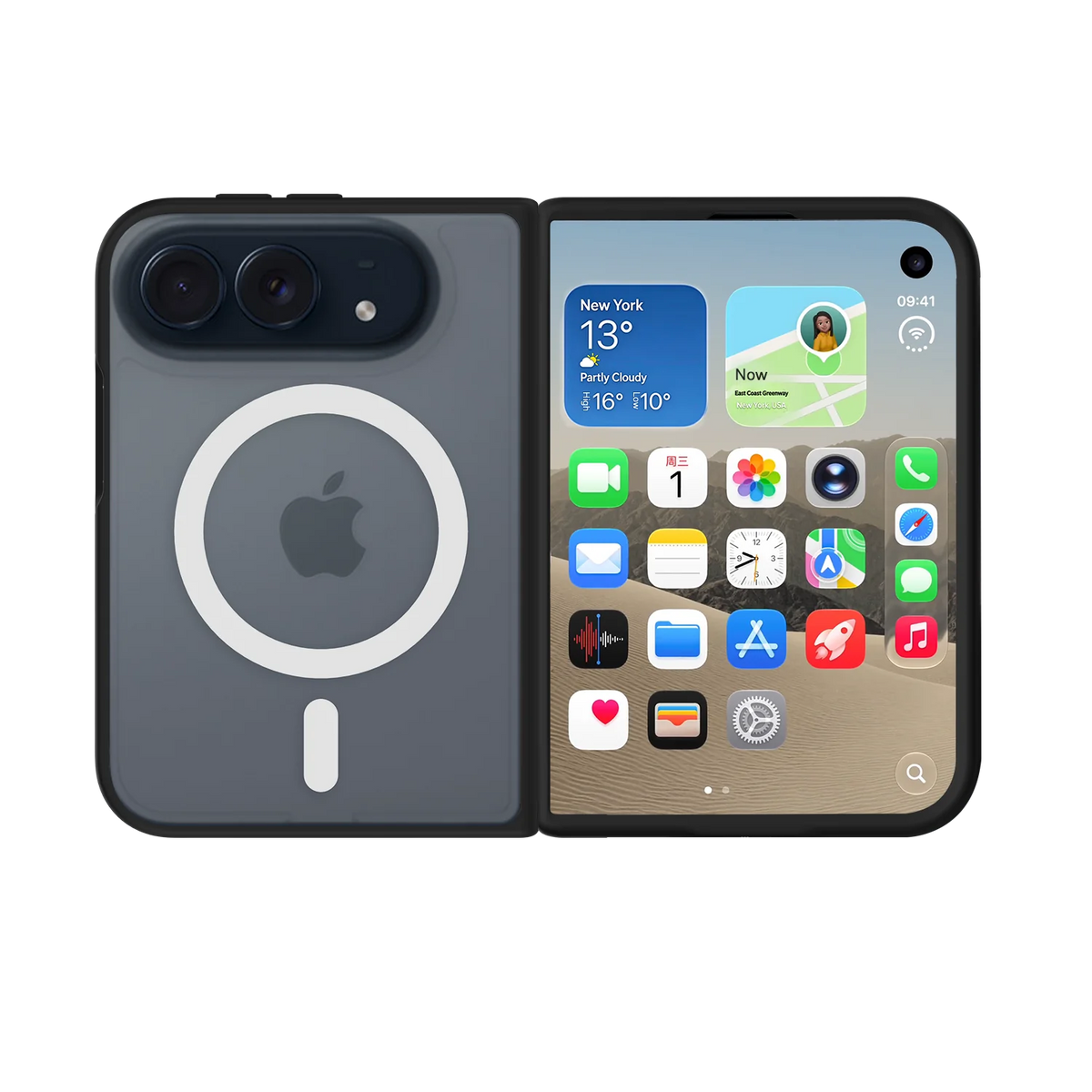 iPhone Duo ImagiSnap Base Case and Front Frame - Dark Phone