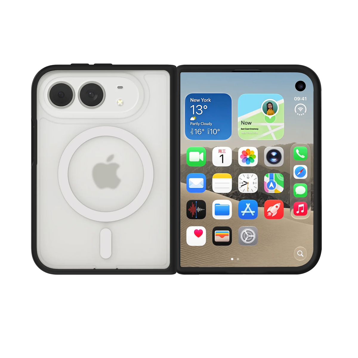 iPhone Duo ImagiSnap Base Case and Front Frame - White Phone