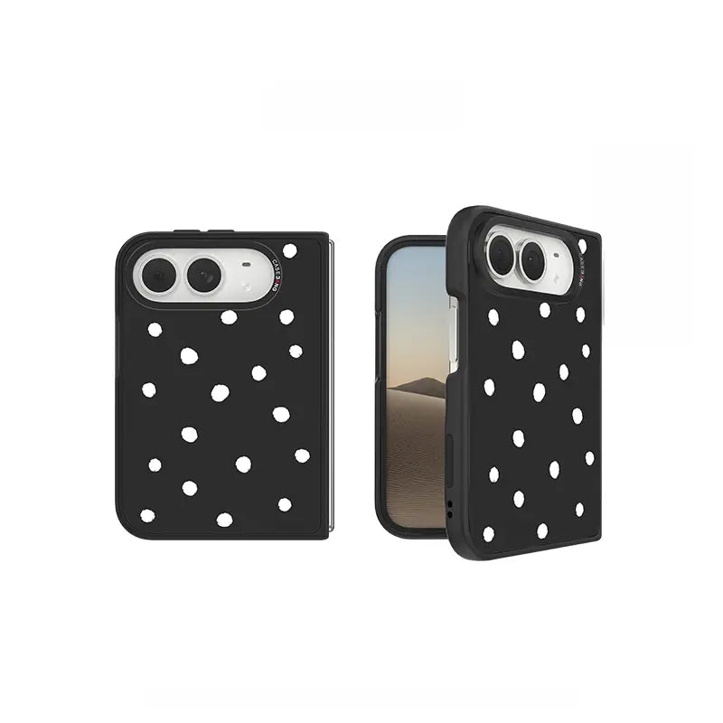 Noir Dots Case Set — front and back views