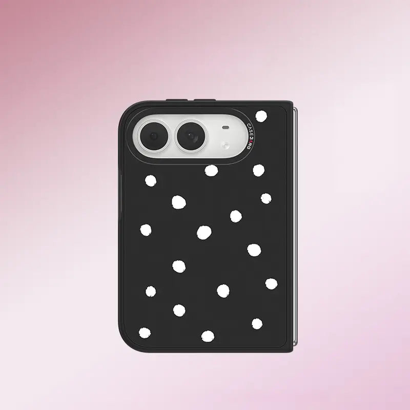 Noir Dots Case Set — pink background