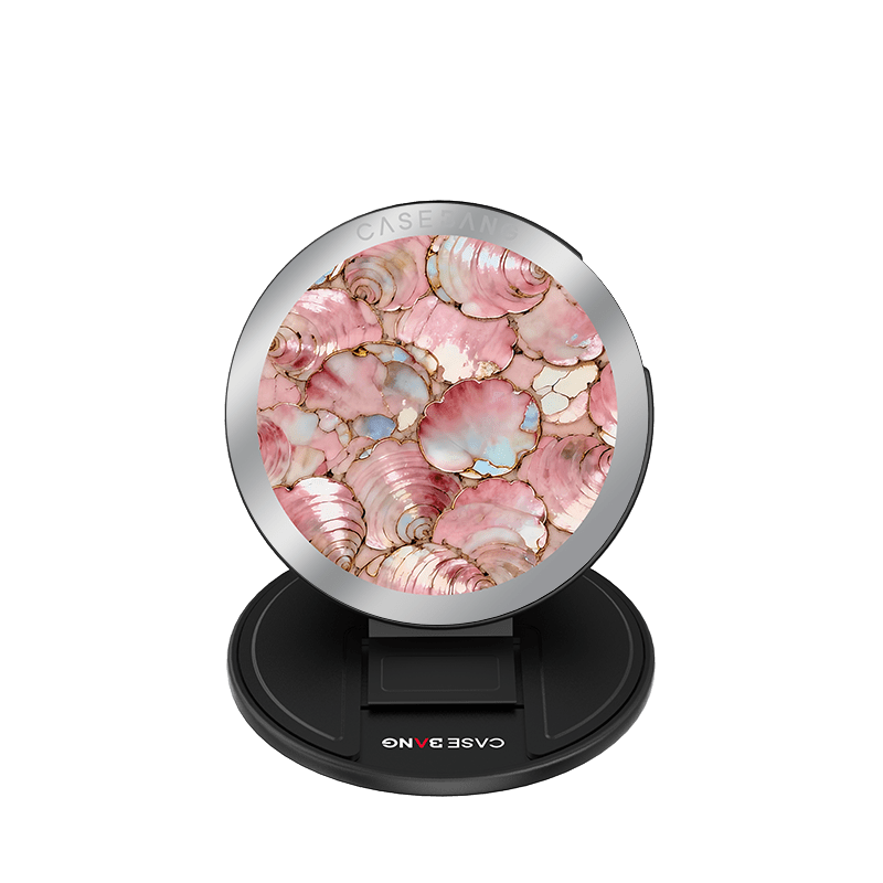 Iridescent Butterfly Shell Magnetic Grip Stand - CaseBangMagsafe Grip StandCaseBangBase Stand+ Back Cover