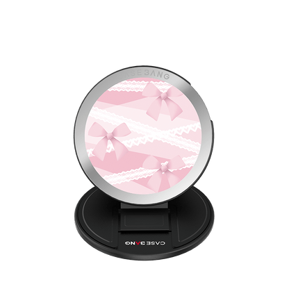 Lace Bow MagSafe Grip Stand - CaseBangMagsafe Grip StandCaseBangBase Stand + Back Cover