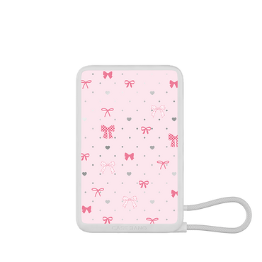 Lace Bow Series Power Bank Build - in Cable - CaseBangPower BankCaseBangHeart Bow/For Lightning